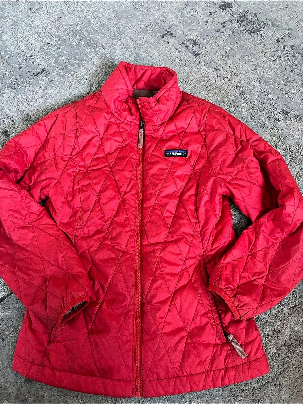 Patagonia Kids Nano Puff Diamond Quilt Jacket Pink Size Medium